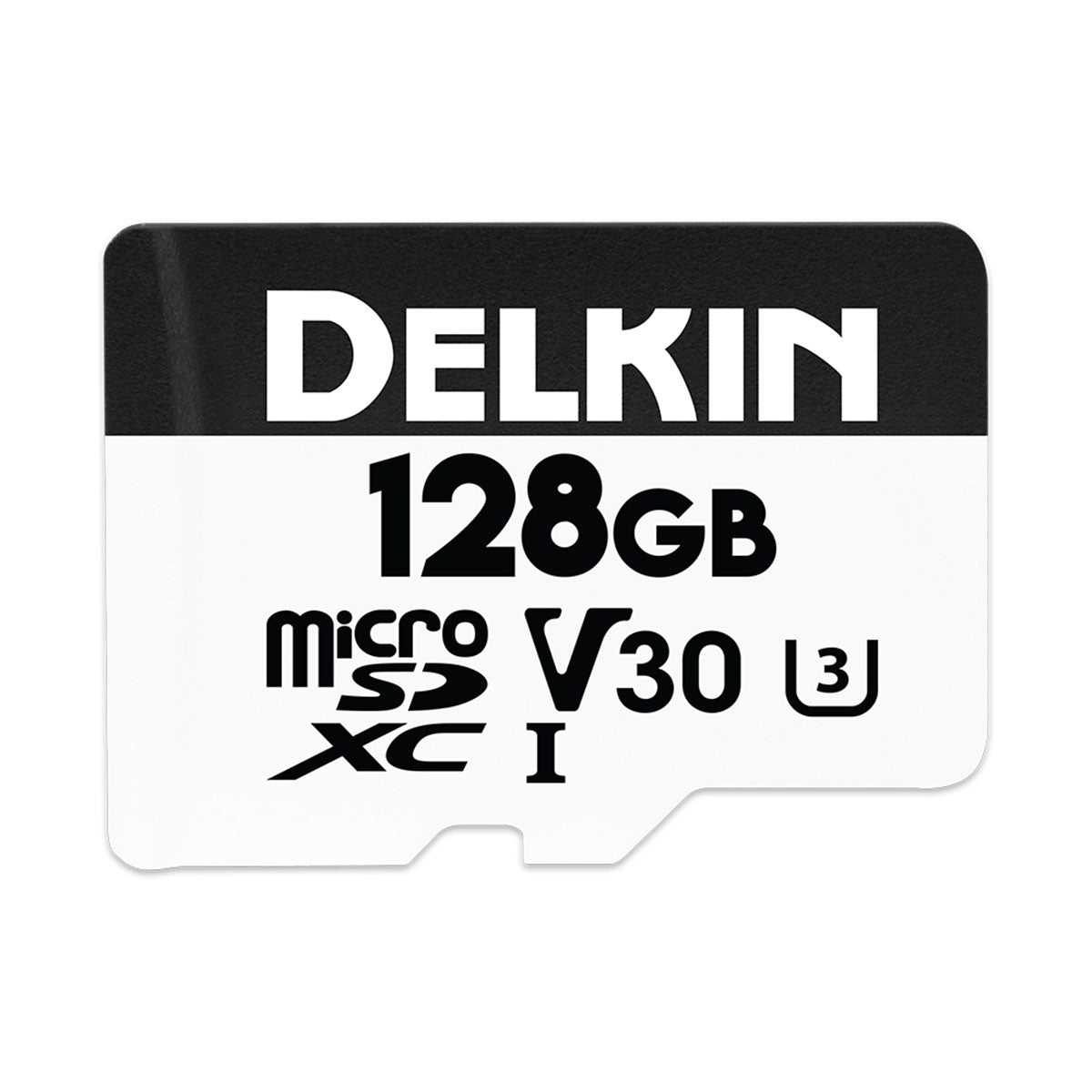 Delkin 128GB Hyperspeed UHS-I microSDXC V30 Memory Card with SD Adapter - High Speed for 4K Video, Action Cameras, Drones & Gaming - Fast Data Transfer & Reliable Storage Solution
