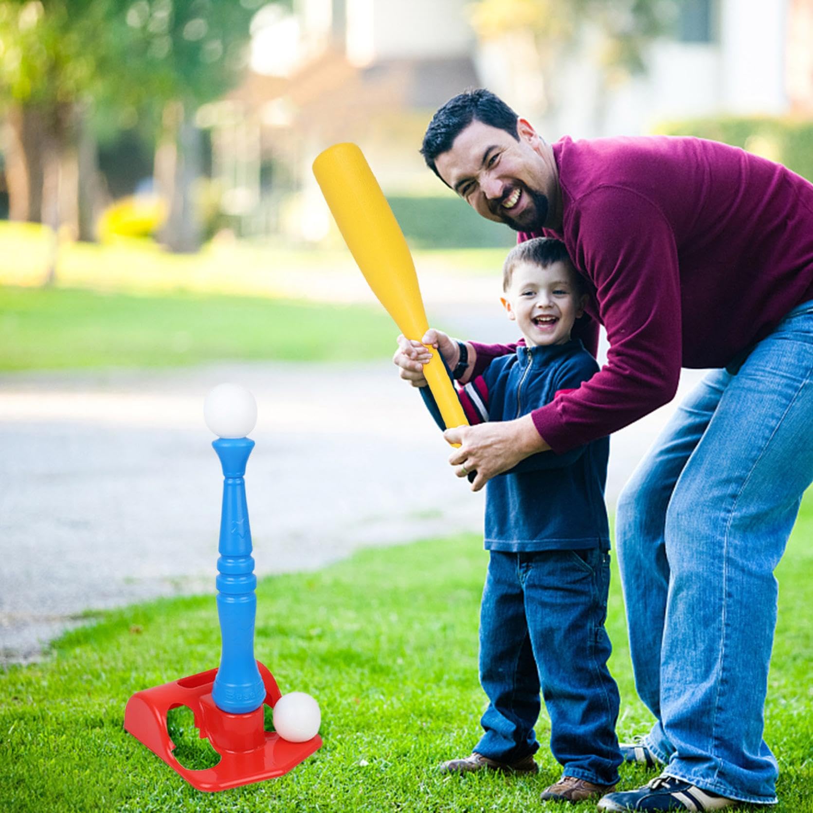 **Best Tee Ball Set for Kids Ages 3-5 - Outdoor Sports Toys with 6 Balls for Boys & Girls - Perfect Birthday Gift & Toddler Baseball Game - Great for Backyard Play, Preschool Learning & Family Fun**
