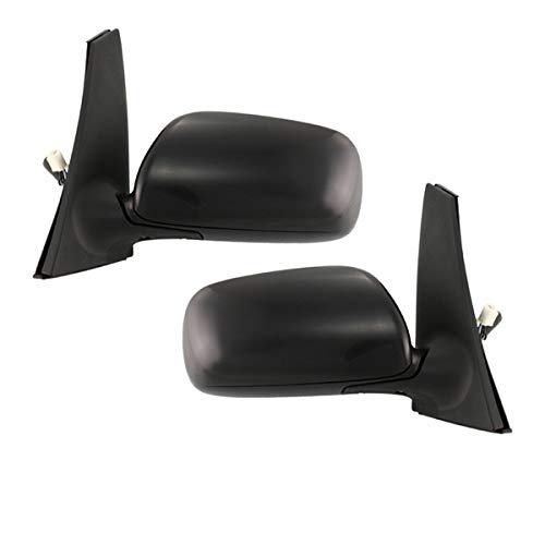 2004-2009 Toyota Prius Hatchback Power Heated Manual Folding Side Mirrors - Replacement Pair for Enhanced Visibility & Safety in Rain/Snow Conditions