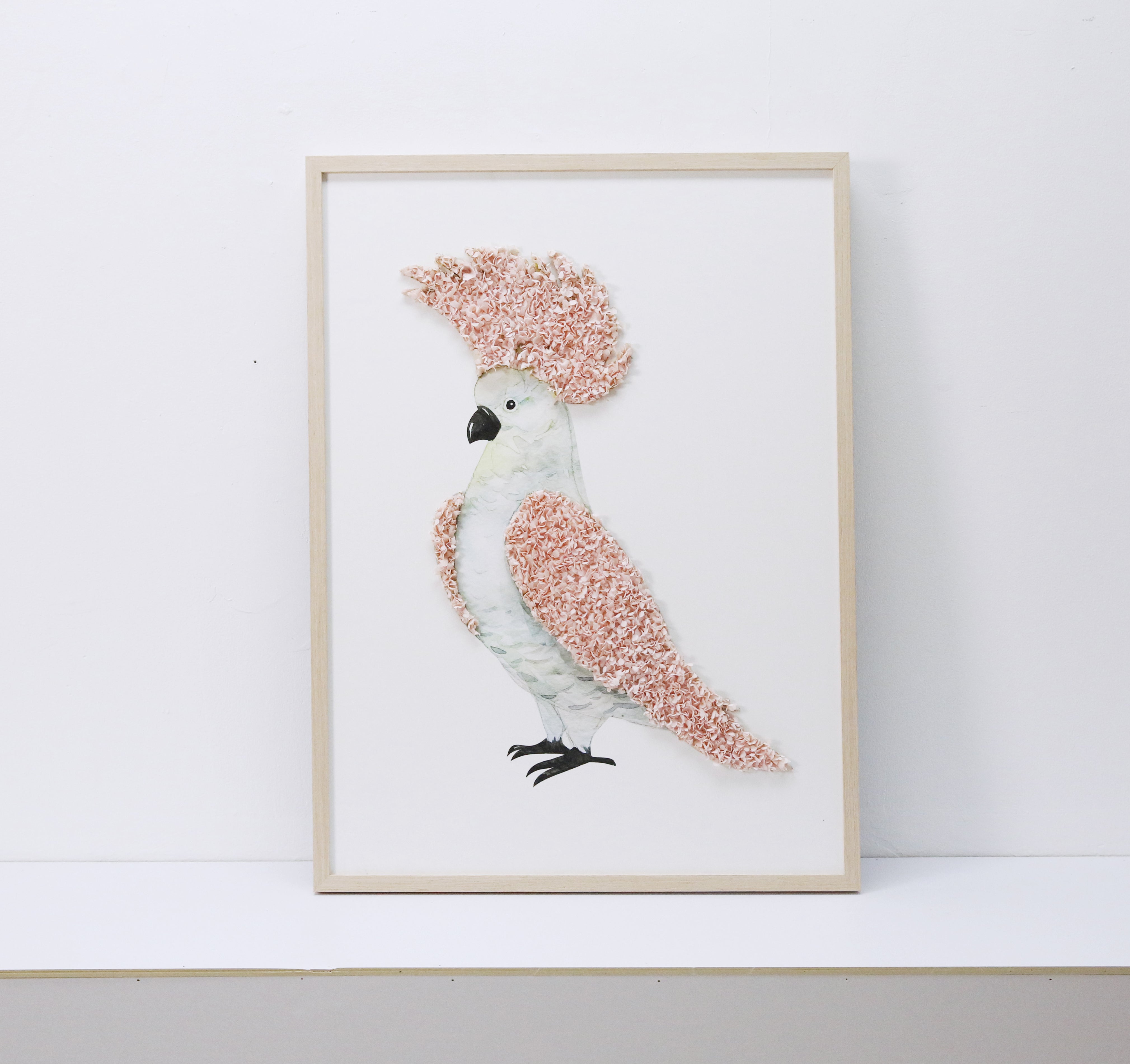 3D Baby Parrot Wall Art - 60x80cm Canvas Print - Tropical Nursery Decor, Kids Room Decoration, Living Room Accent Piece