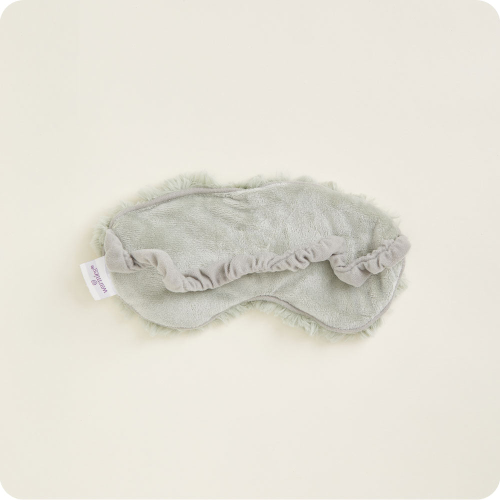 Curly Sage Green Warmies Eye Mask for Relaxation & Sleep - Soothing Aromatherapy Heat Therapy for Stress Relief, Insomnia & Travel Comfort