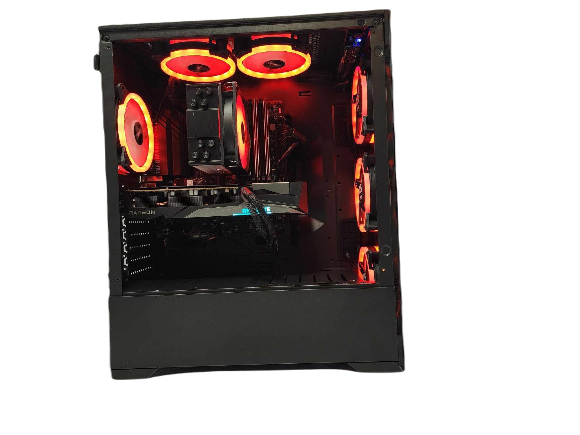 Custom Gaming PC Desktop Computer - AMD Ryzen 9 9900X3D, 1TB SSD, Radeon RX 7600, 16GB RAM, Black Vog A620M - Ultimate Gaming & Streaming Setup for Esports & 4K Gaming