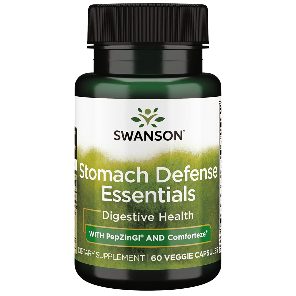 Swanson Stomach Defense Essentials 60 Veg Capsules - Digestive Support & Gut Health Supplement for Acid Reflux Relief, Bloating & Indigestion - Supports Healthy Digestion After Meals & Travel