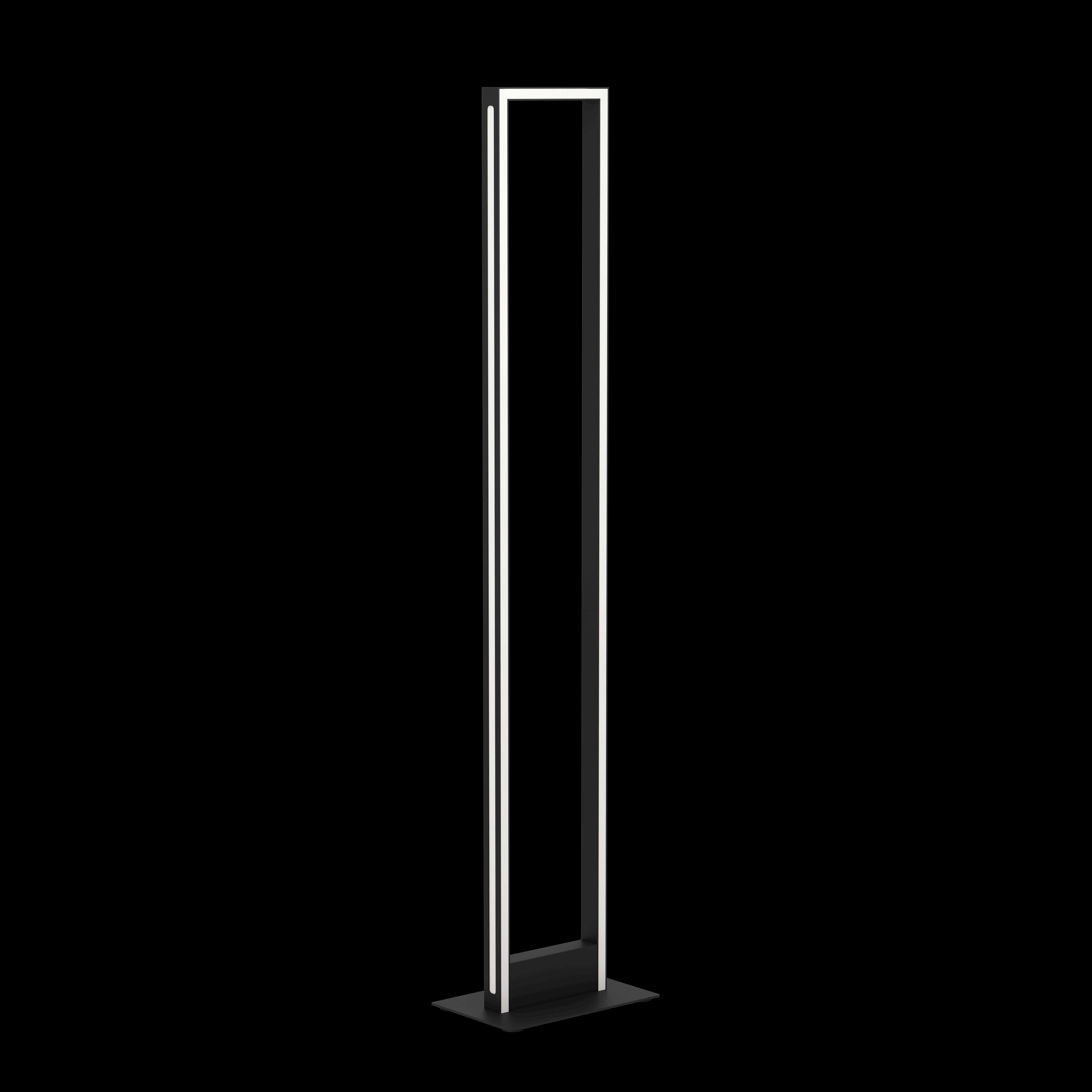 Eglo Connect Salvilanas Z Smart LED Floor Lamp - Modern Black WiFi-Controlled Light for Living Room, Bedroom & Office - Adjustable Brightness & Color Temperature