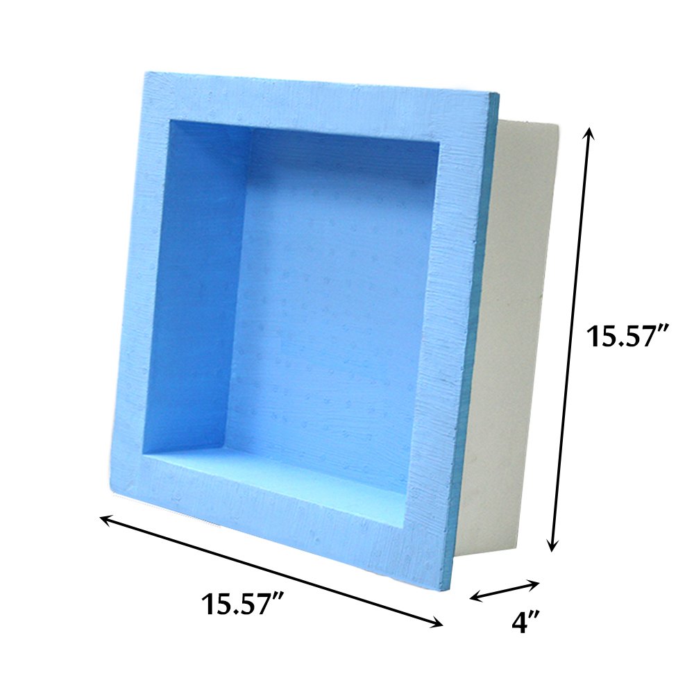 Waterproof Recessed Shower Niche Organizer - Flush Mount Bathroom Shelf for Shampoo, Soap & Toiletry Storage | Leak Proof Tile Insert | Perfect for Modern Bathroom & Shower Organization