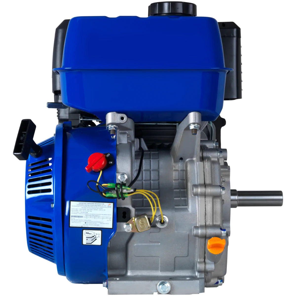 439cc 1 Inch Shaft Recoil Start Gasoline Engine - Powerful 4-Stroke Motor for Generators, Water Pumps & Agricultural Equipment - Ideal for Home Backup Power & Farm Use