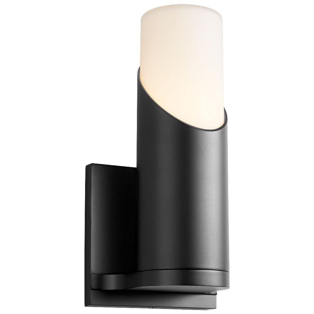 Ellipse Collection Black Transitional LED Wall Sconce Light Fixture - Modern Indoor/Outdoor Lighting for Living Room, Bedroom, Hallway & Patio