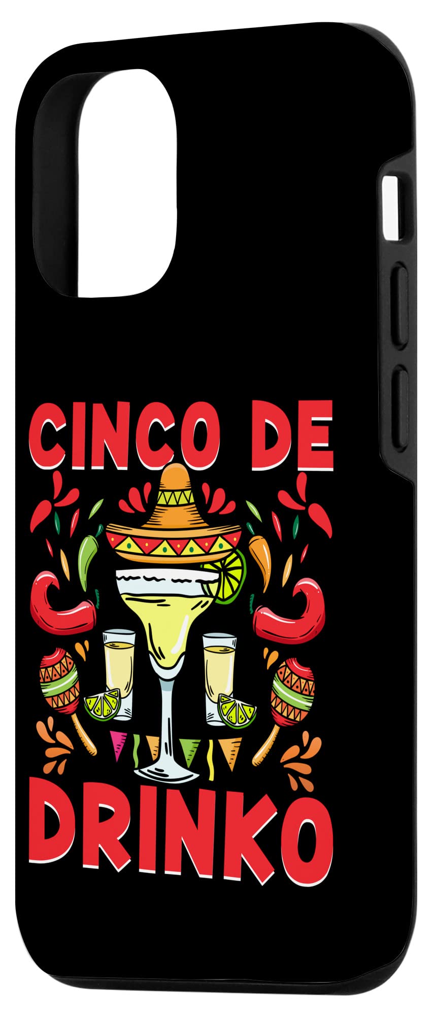 iPhone 12/12 Pro Case - Mexican Fiesta Party Design for Cinco De Mayo & Drinking Celebrations | Perfect for Cinco De Mayo Parties, Bar Nights & Festive Gatherings