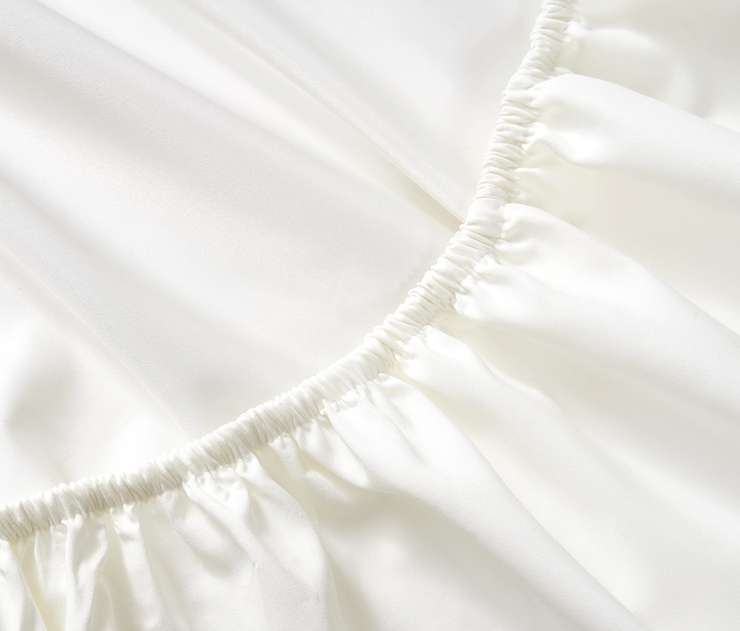 Nautica Queen Fitted Sheet - 100% Cotton Percale Bedding Set, Breathable & Wrinkle-Resistant, Solid White - Perfect for Guest Rooms, Vacation Homes & Everyday Luxury Bedding