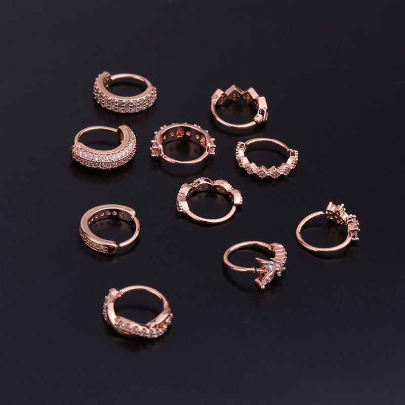 18K Gold Cartilage Hoop Septum Nose Ring - Dainty Nose Hoop Jewelry for Women | HSPJ234 | Perfect for Everyday Wear, Parties & Special Occasions