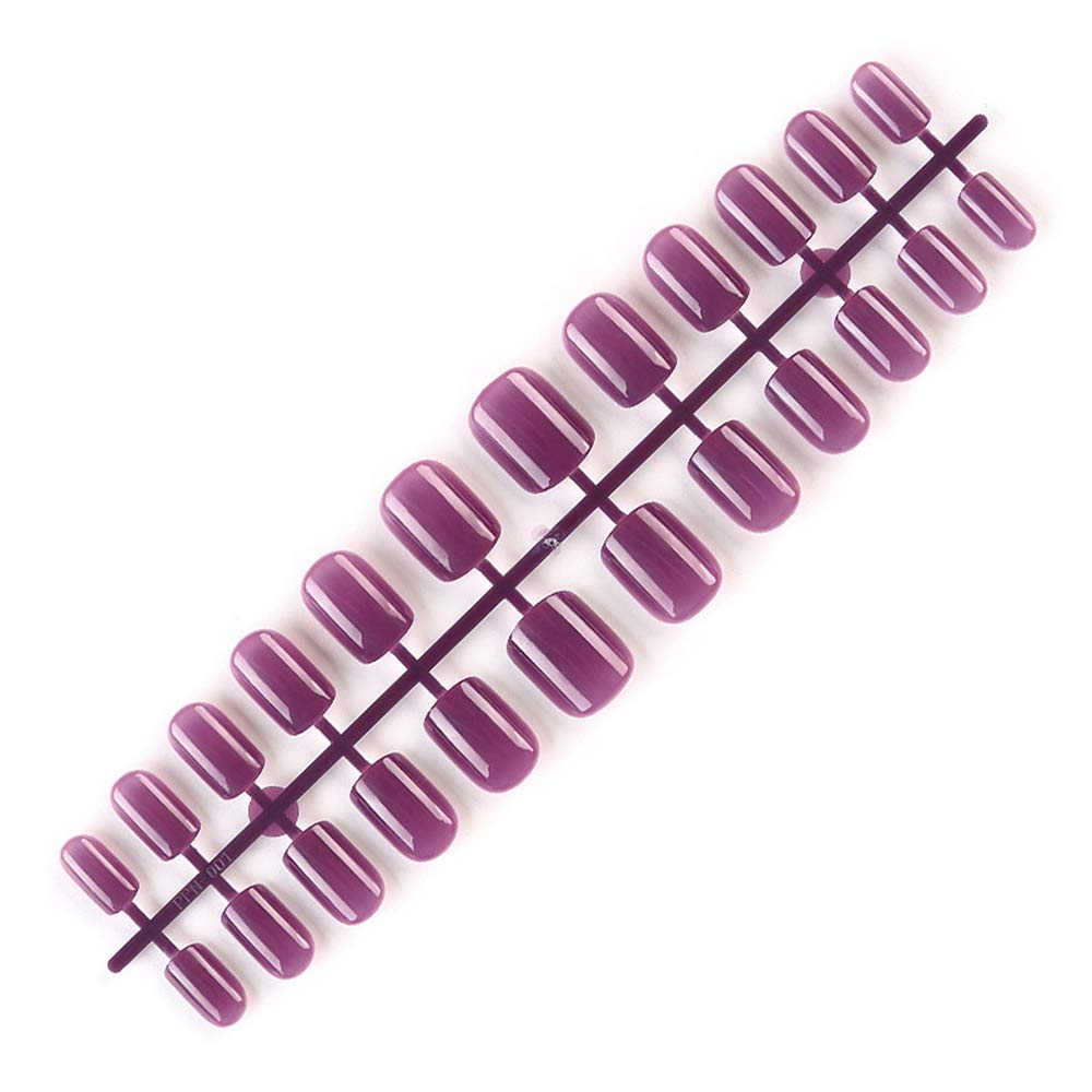 12 Sizes Acrylic False Nail Tips - Full Cover Natural Fake Nails for Manicure & Nail Art | Perfect for Salon, Home Use & Special Occasions