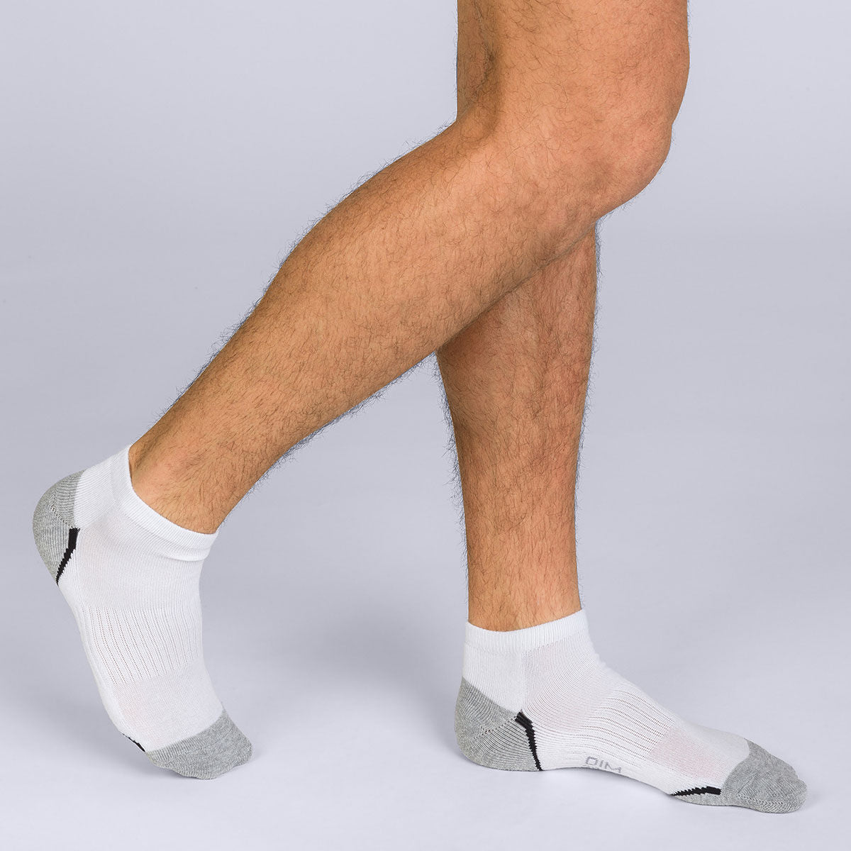 3 Pack White Sports Socks for Men - Breathable Sneaker Socks for Running, Gym & Casual Wear - Dim Sport Performance Socks
