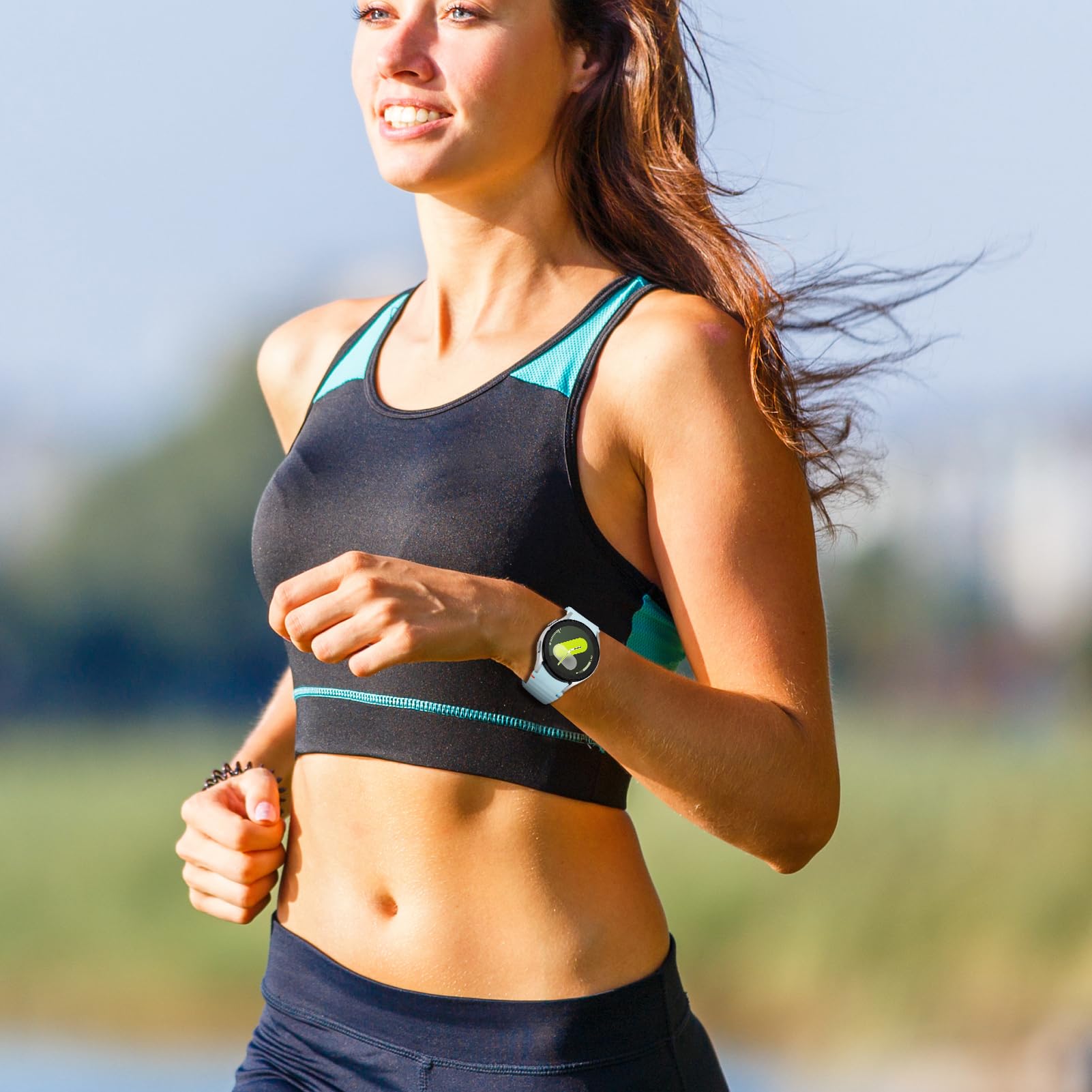 MYAPULUA Galaxy Watch 7/6/5/4 Strap - Silicone Sport Band for Men & Women - Perfect for Workouts & Daily Wear