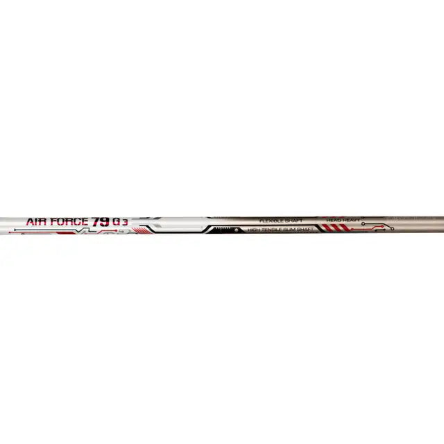 Li Ning Air Force 79 G3 Prestrung Badminton Racket - Professional Carbon Fiber Shuttlecock Racquet for Adults (White) | Perfect for Tournament Play & Training | Made in China