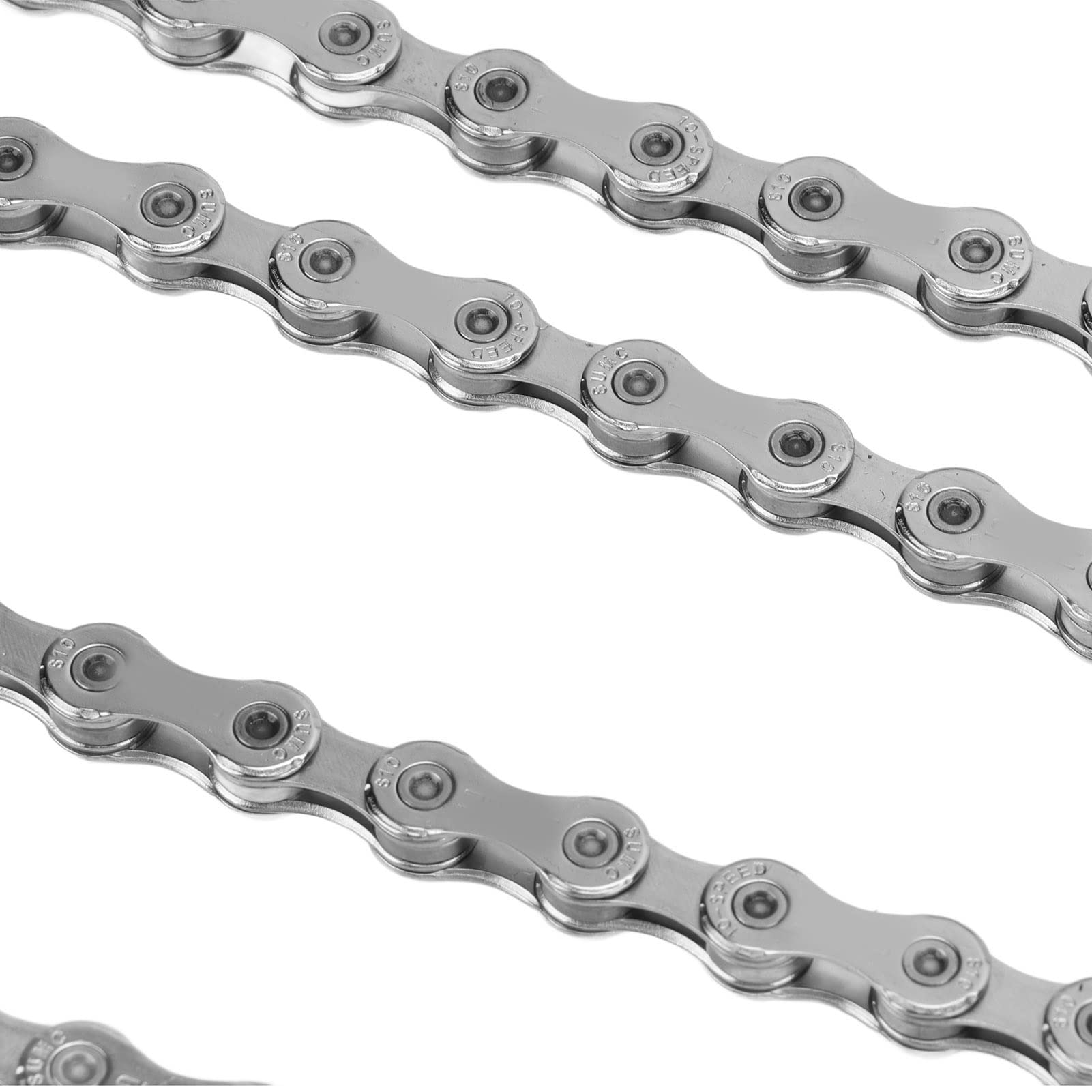 Durable SX10 116-Link 30-Speed Bike Chain - Silver Steel Mountain Bike Chain for Smooth Shifting | Perfect for Trail Riding, Commuting & Off-Road Cycling