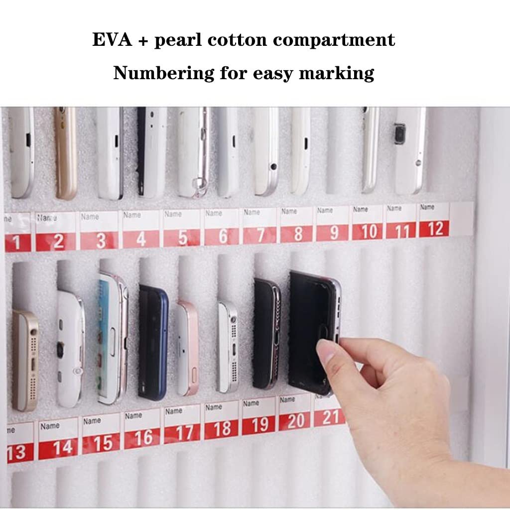 Wall Mounted Mobile Phone Storage Cabinet - 12 to 60 Slot Protective Organizer Box for Factory, School & Office | Secure Device Management for Classrooms, Workplaces & Public Spaces