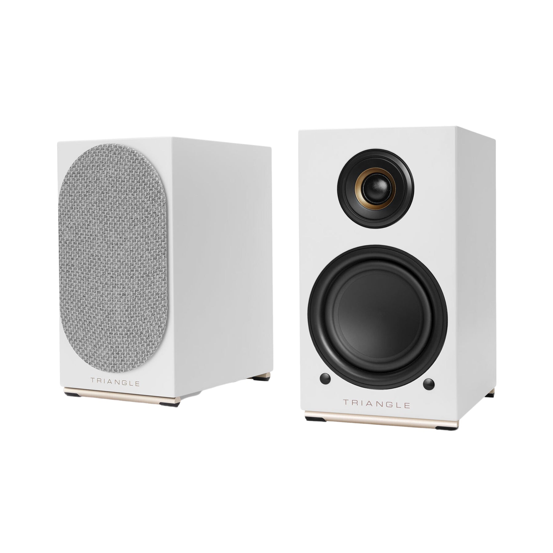 Triangle AIO Twin Powered Bookshelf Speakers Pair - High-Quality Open Box Clearance | Perfect for Home Theater, Gaming & Music Listening