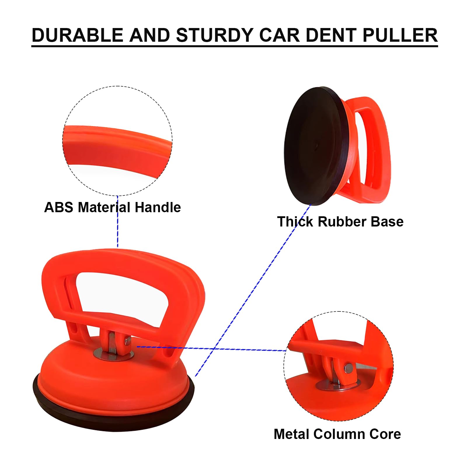 **3-Pack Heavy Duty Car Dent Puller Kit - Powerful Suction Cup Dent Remover Tool for Auto Body Repair, Glass, Tiles & Object Moving - Perfect for DIY Car Dent Fix & Home Improvement Projects**