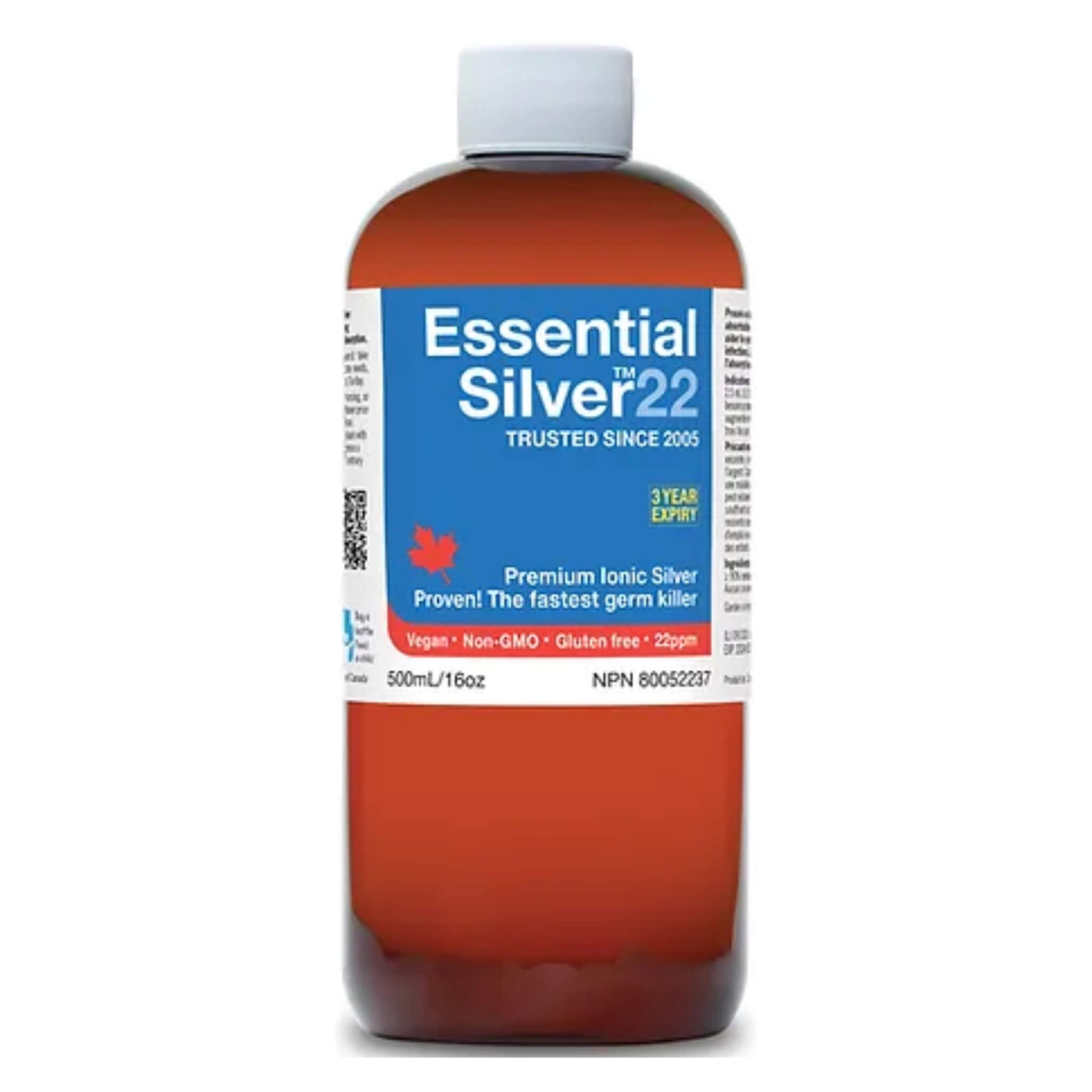 Premium Ionic Silver 22ppm Colloidal Silver Supplement - Immune Support & Natural Wellness Solution for Home, Travel & Daily Health Maintenance