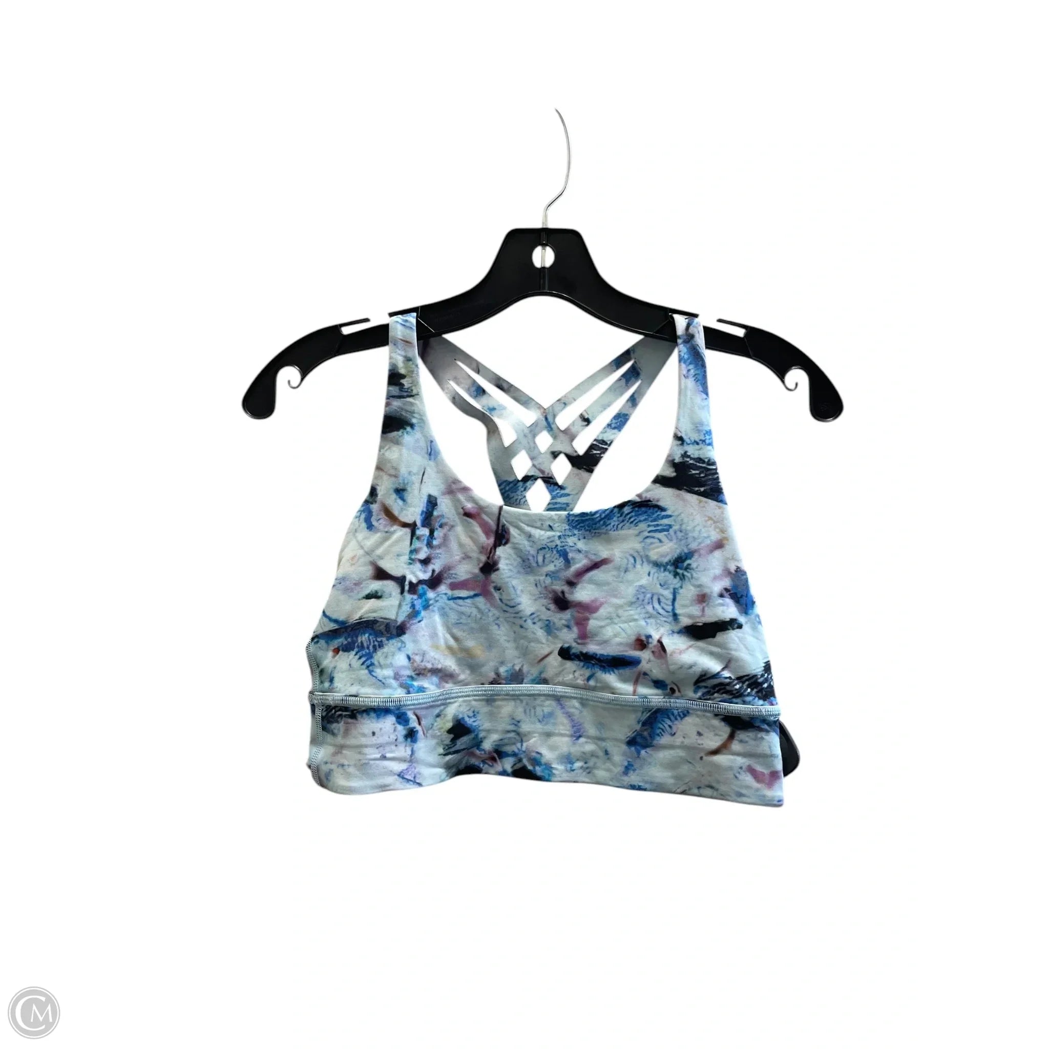 Lululemon Women's Athletic Sports Bra - Medium Support, Size 8, Blue - Perfect for Yoga, Running & Gym Workouts