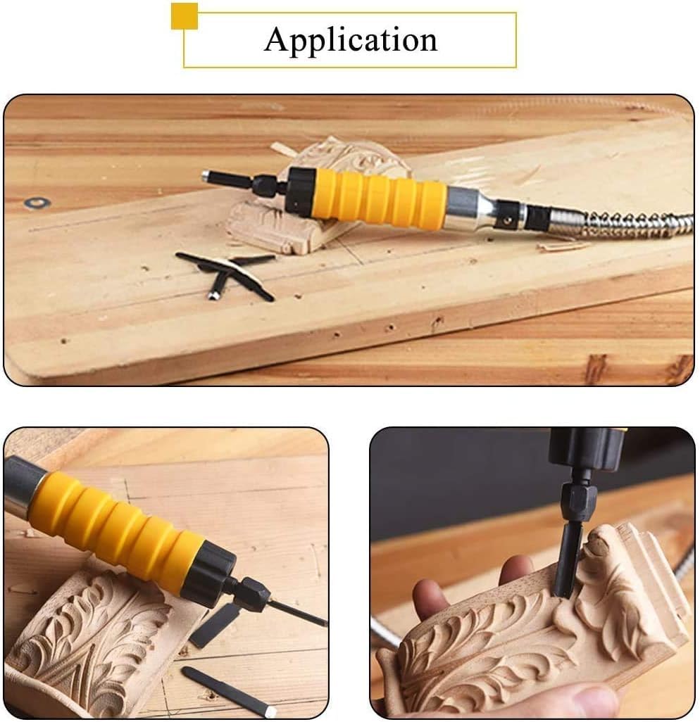 YUCHENGTECH 1280W High-Power Electric Chisel Carving Tool - 28000 RPM Woodworking Chisel for Professional Wood Carving & Sculpting (220V) - Perfect for DIY Projects, Furniture Making, and Artistic Wood Crafts