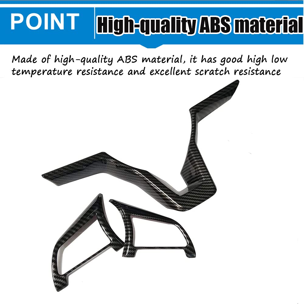 ABS Steering Wheel Cover 3Pcs Set - Carbon Fiber Style for Nissan Rogue/Altima (2018-2020) - Interior Upgrade