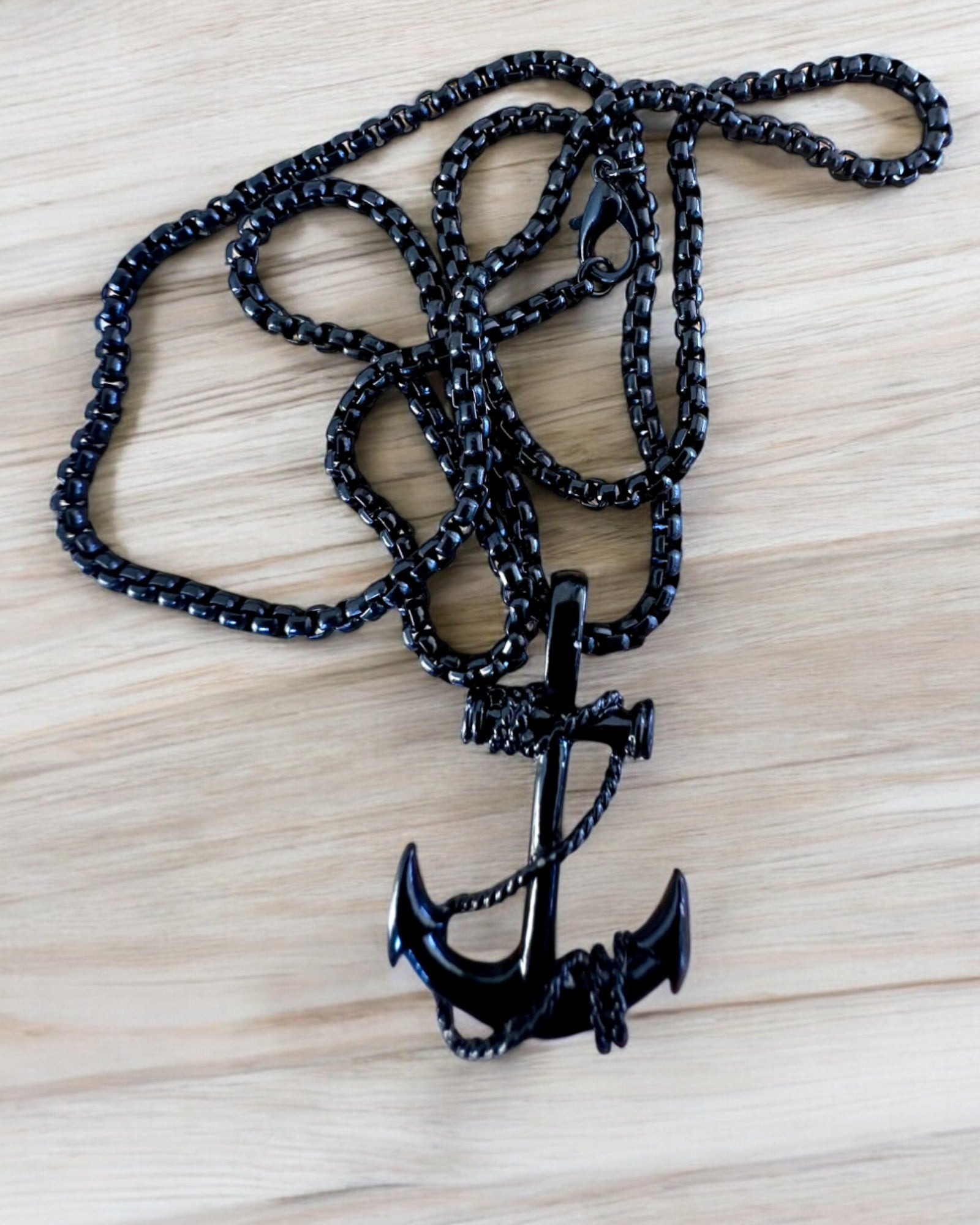 Anchor of Determination Marine Amulet Necklace - Personalized Engraved Gift for Sailors & Boaters - 3 Style Options - Perfect for Nautical Weddings, Anniversaries & Graduation Gifts