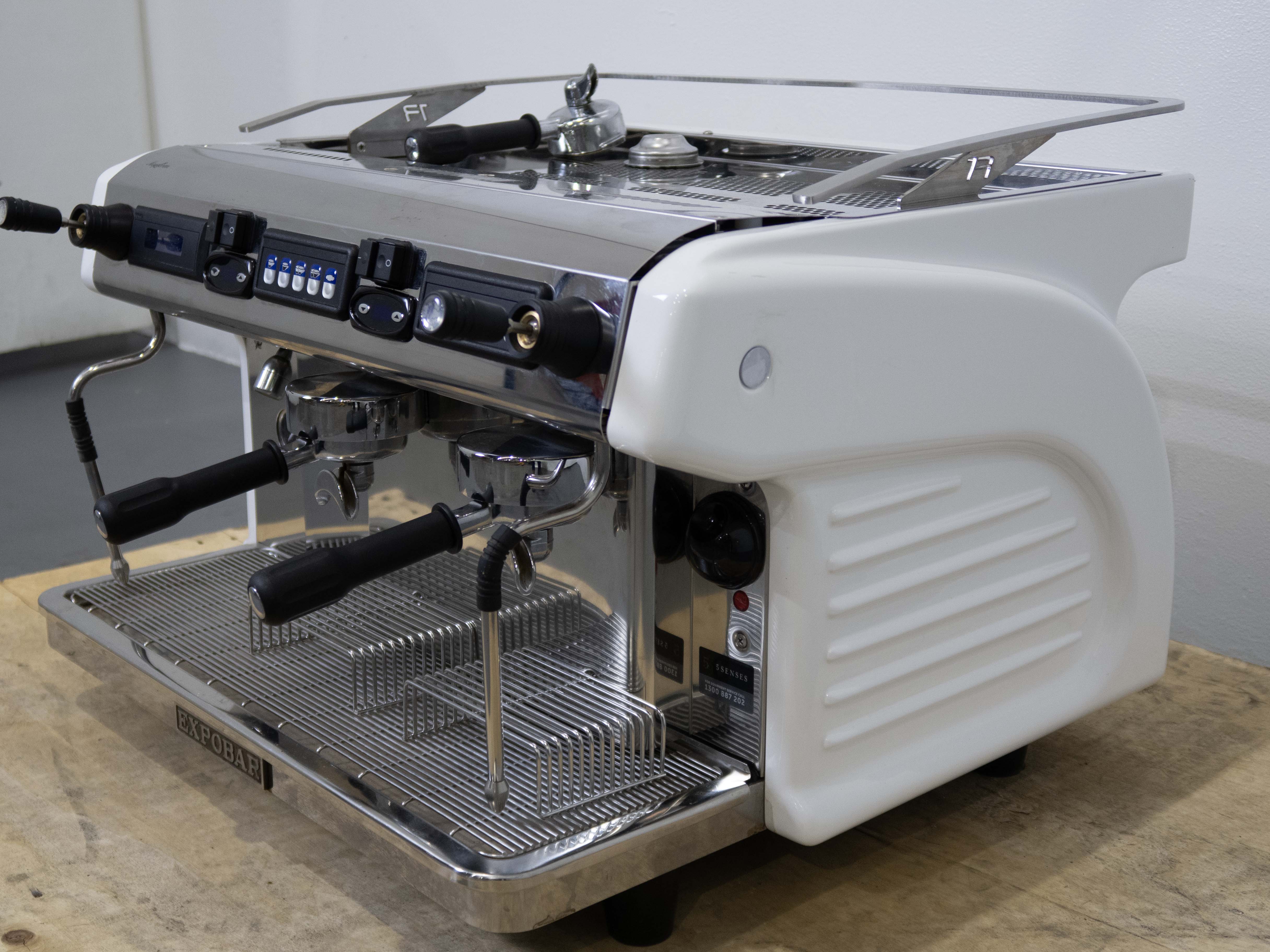 Expobar Ruggero Classic 2 Group Volumetric Espresso Machine - Commercial Coffee Maker for Cafes & Restaurants | Perfect for High-Volume Brewing & Professional Baristas