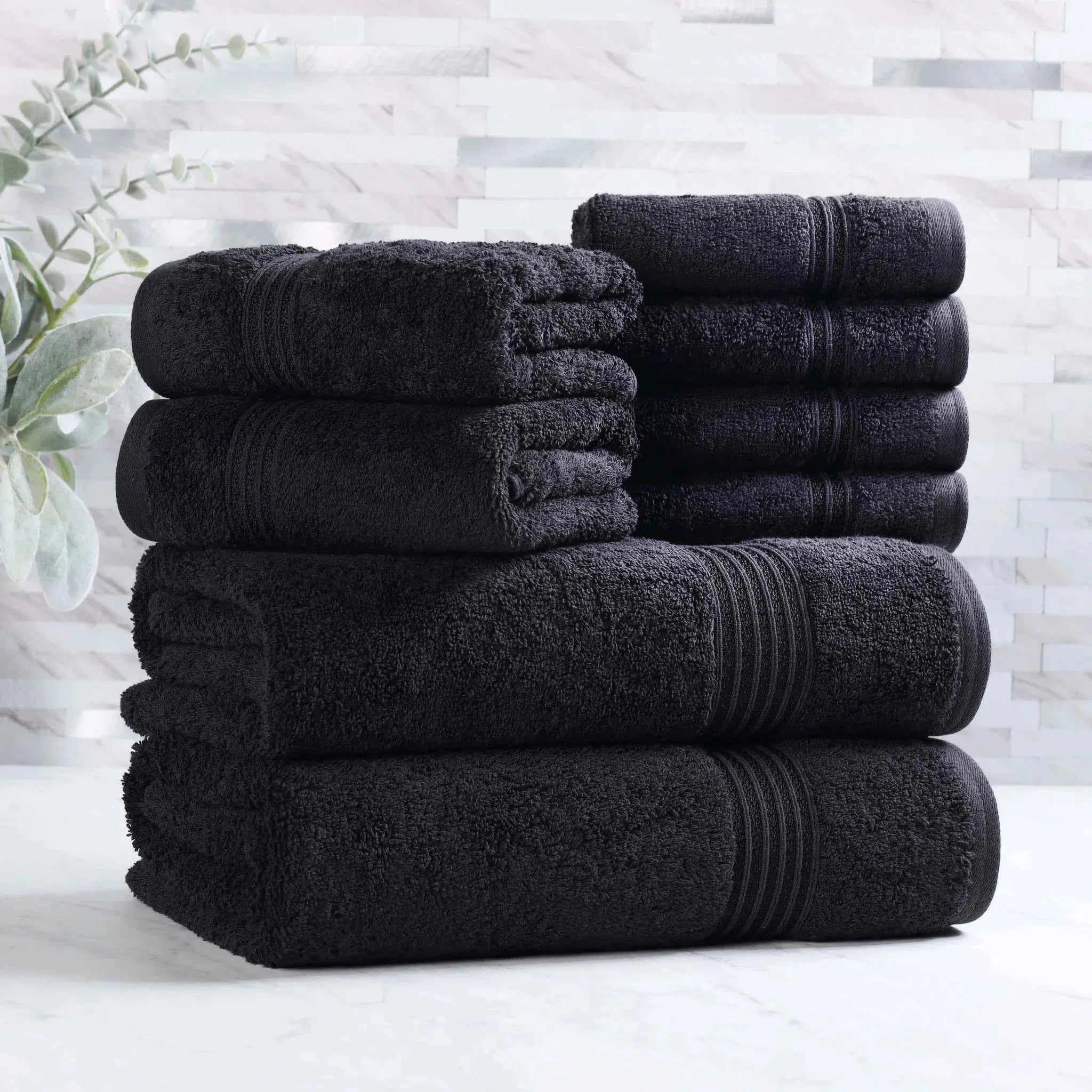 Premium 8-Piece Egyptian Cotton Towel Set - Ultra Soft & Absorbent Luxury Bath Towels for Spa, Hotel, and Home Use