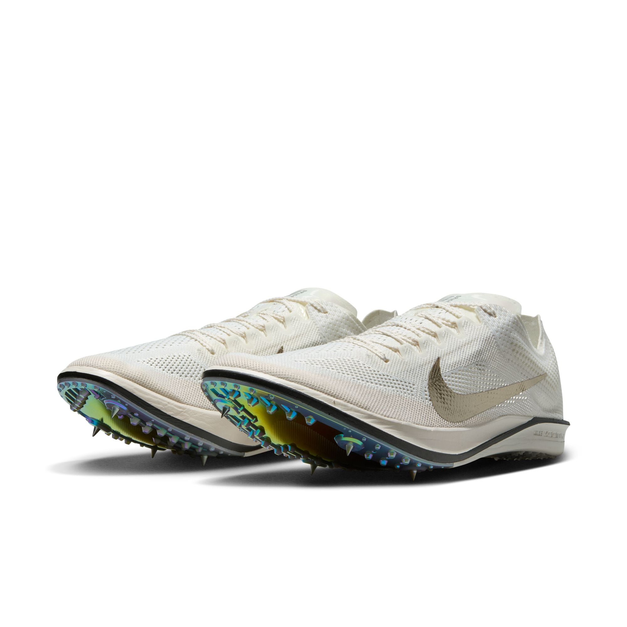 Nike ZoomX Dragonfly 2 Elite Track & Field Running Shoes (D Width) - Sail/Metallic Gold Grain | Unisex Lightweight Racing Spikes for Sprinters & Distance Runners
