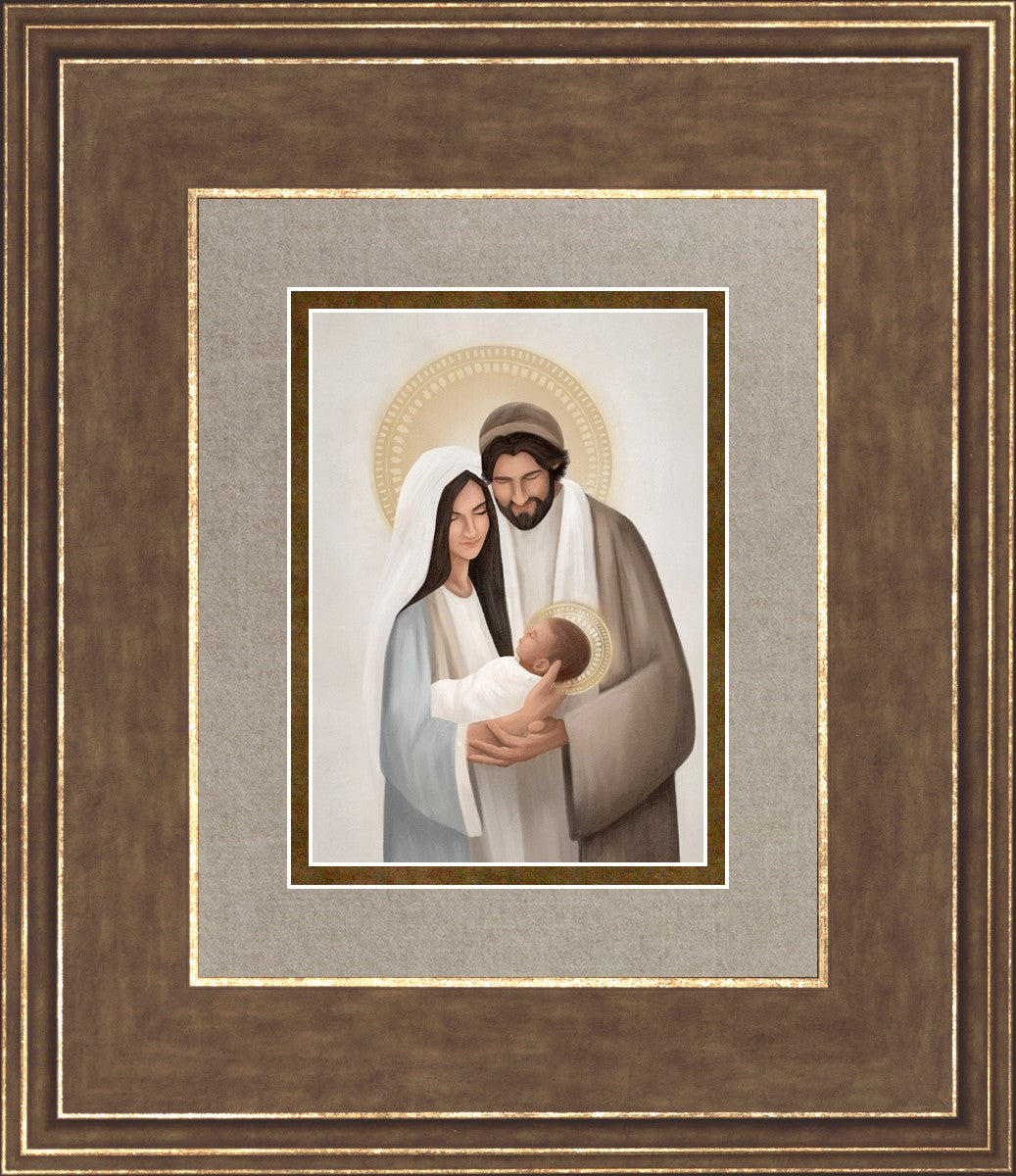 Holy Family Painting by Devyni Jensen - Religious Art for Home Decor, Church, and Meditation Spaces