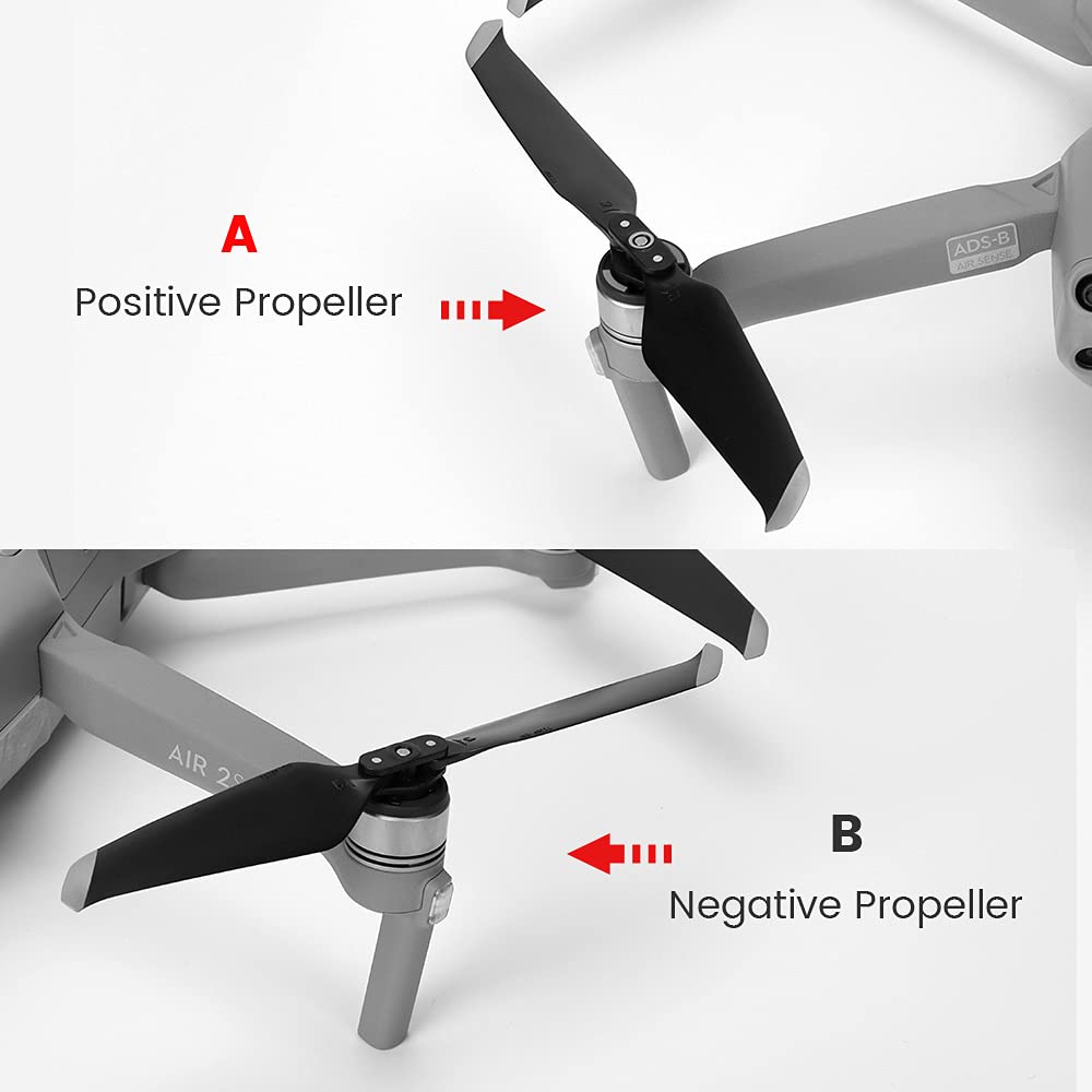 (12Pcs) DJI Mavic Air 2/Air 2S Low Noise Quick-Release Propellers - Spare Replacement Blades for Quadcopter Drone Accessories - Perfect for Aerial Photography, Travel & Outdoor Adventures