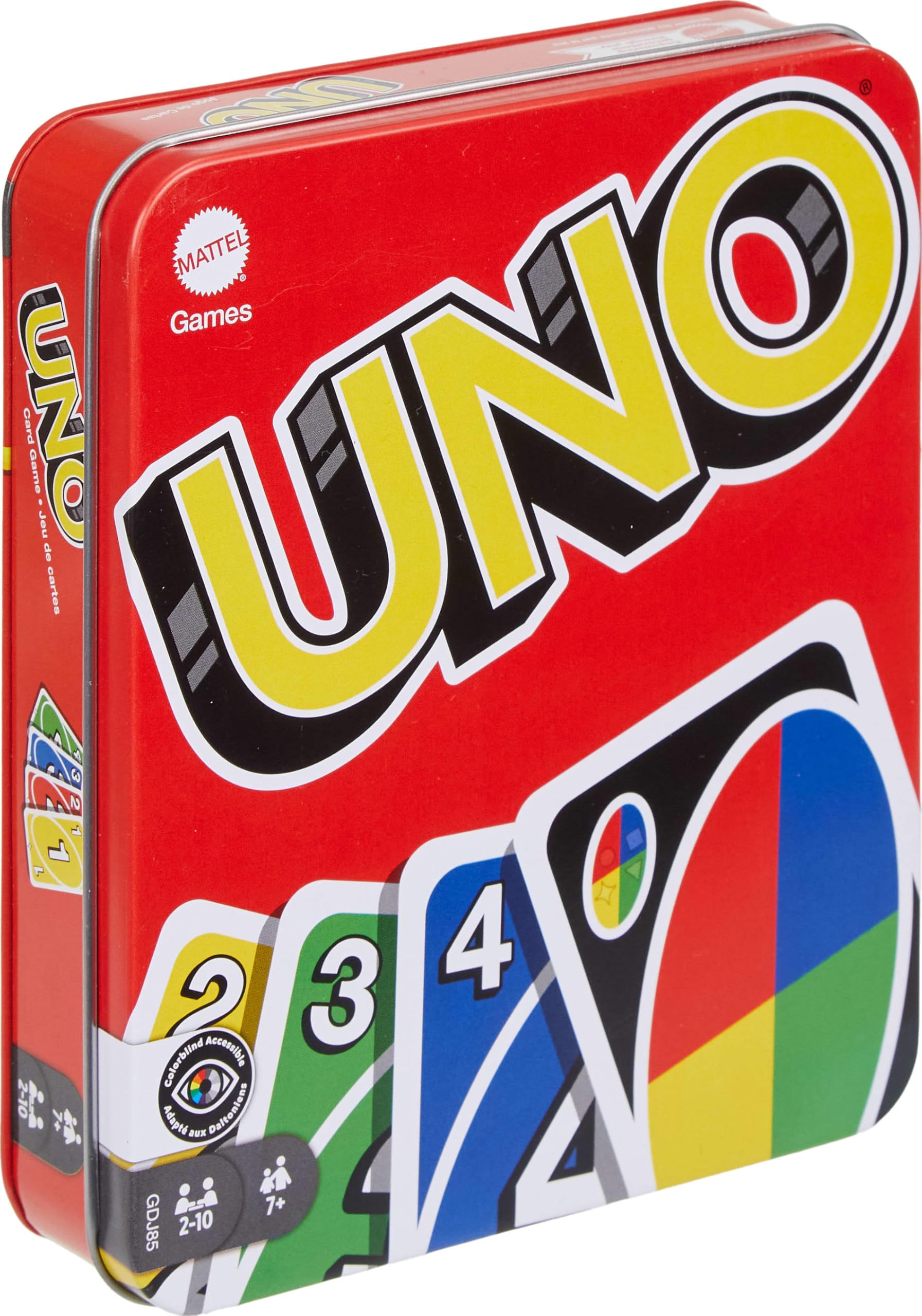 Mattel Games UNO Card Game in Collectible Tin - Classic Family Card Game for Kids & Adults, Travel & Parties, 2-10 Players (Amazon Exclusive) | Perfect for Game Nights, Camping & Road Trips