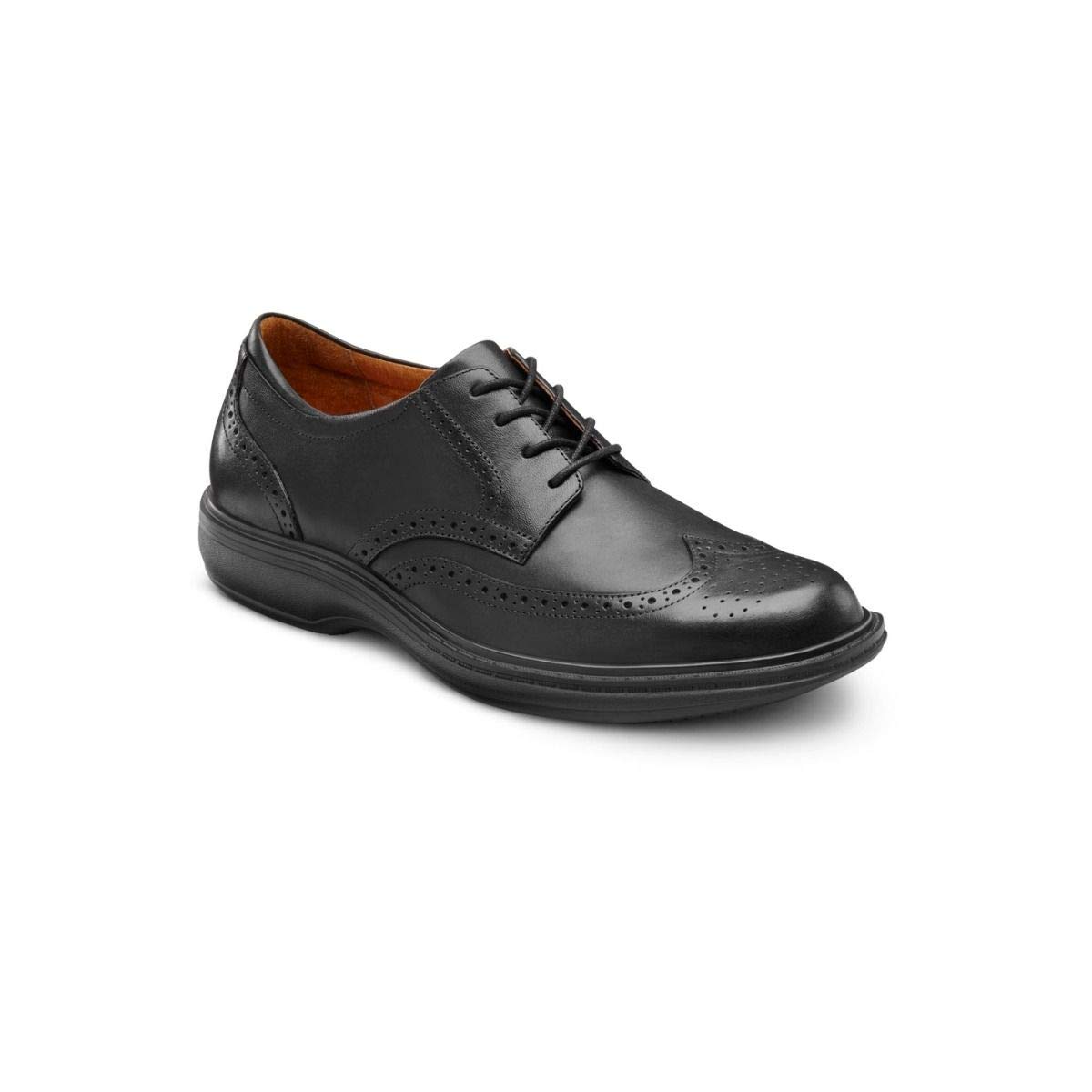 Dr. Comfort Wing Men's Therapeutic Diabetic Extra Depth Dress Shoes - Leather Lace-Up Oxfords for Swollen Feet & Arch Support - Ideal for Office, Weddings & Formal Occasions