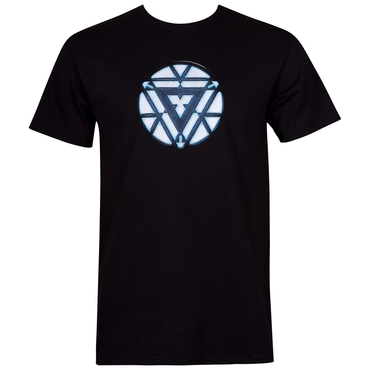 Iron Man Arc Reactor Graphic T-Shirt for Men - Black Superhero Marvel Tee | Casual Wear & Cosplay Costume