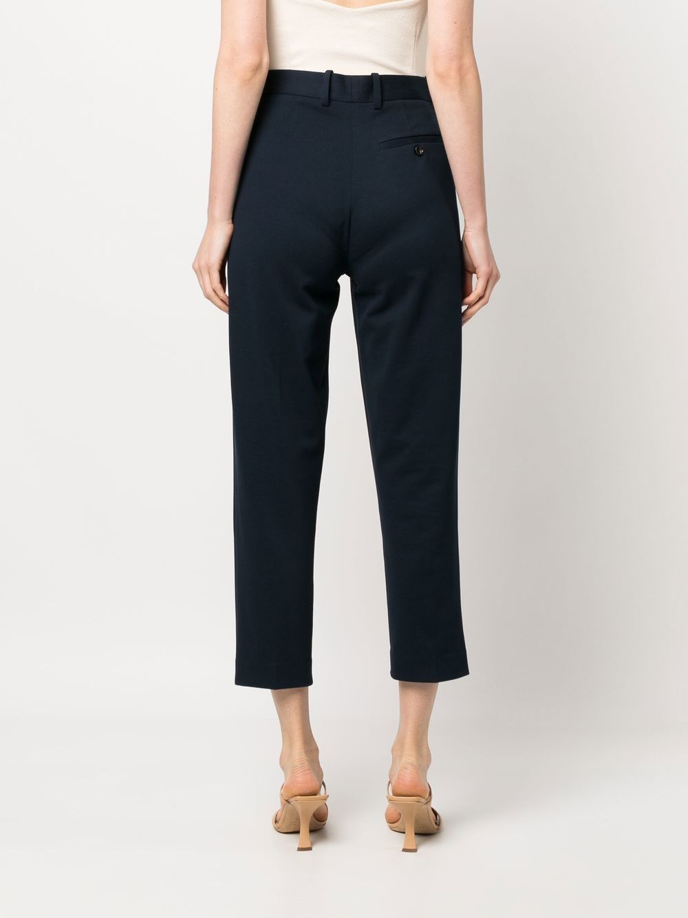 Circolo 1901 Men's Slim Fit Dress Pants in Navy Blue - Professional Office Wear & Business Casual Trousers for Work & Formal Occasions