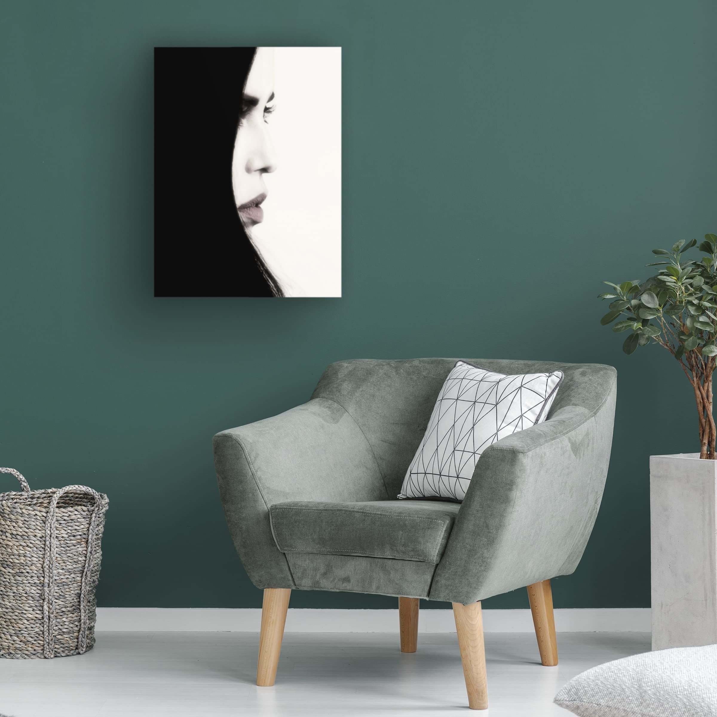 Trademark Fine Art 'Tina' Canvas Wall Art by Larry Deng - Modern Home Decor for Living Room, Bedroom & Office