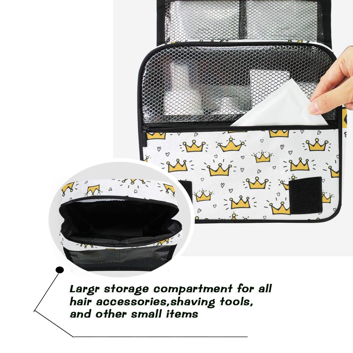 Hanging Travel Toiletry Bag Kit - Waterproof Makeup Case & Cosmetic Organizer for Men & Women - Perfect for Camping, Gym, Business Trips & Vacation Essentials