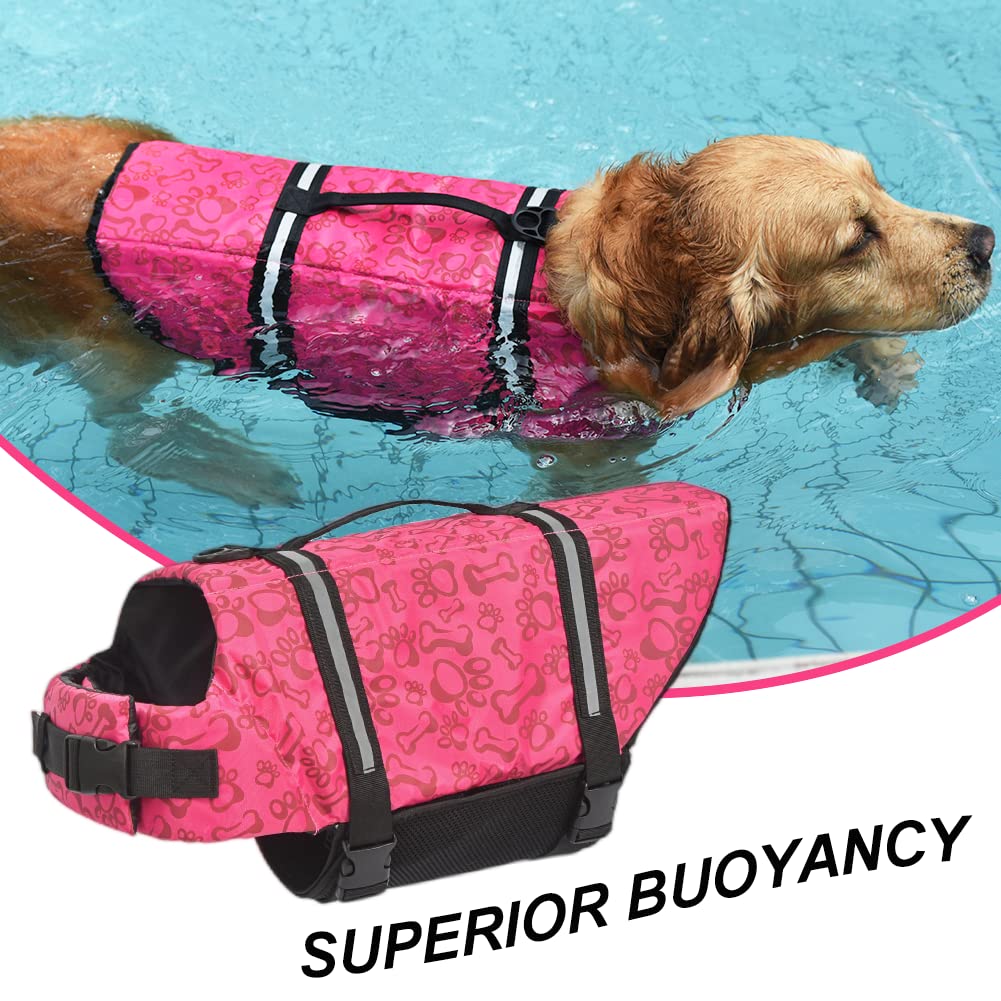 Doglay Dog Life Jacket - Adjustable Buoyancy Vest for Swimming & Boating | Reflective Safety Strips for Small, Medium & Large Dogs | Perfect for Pool, Beach & Water Activities
