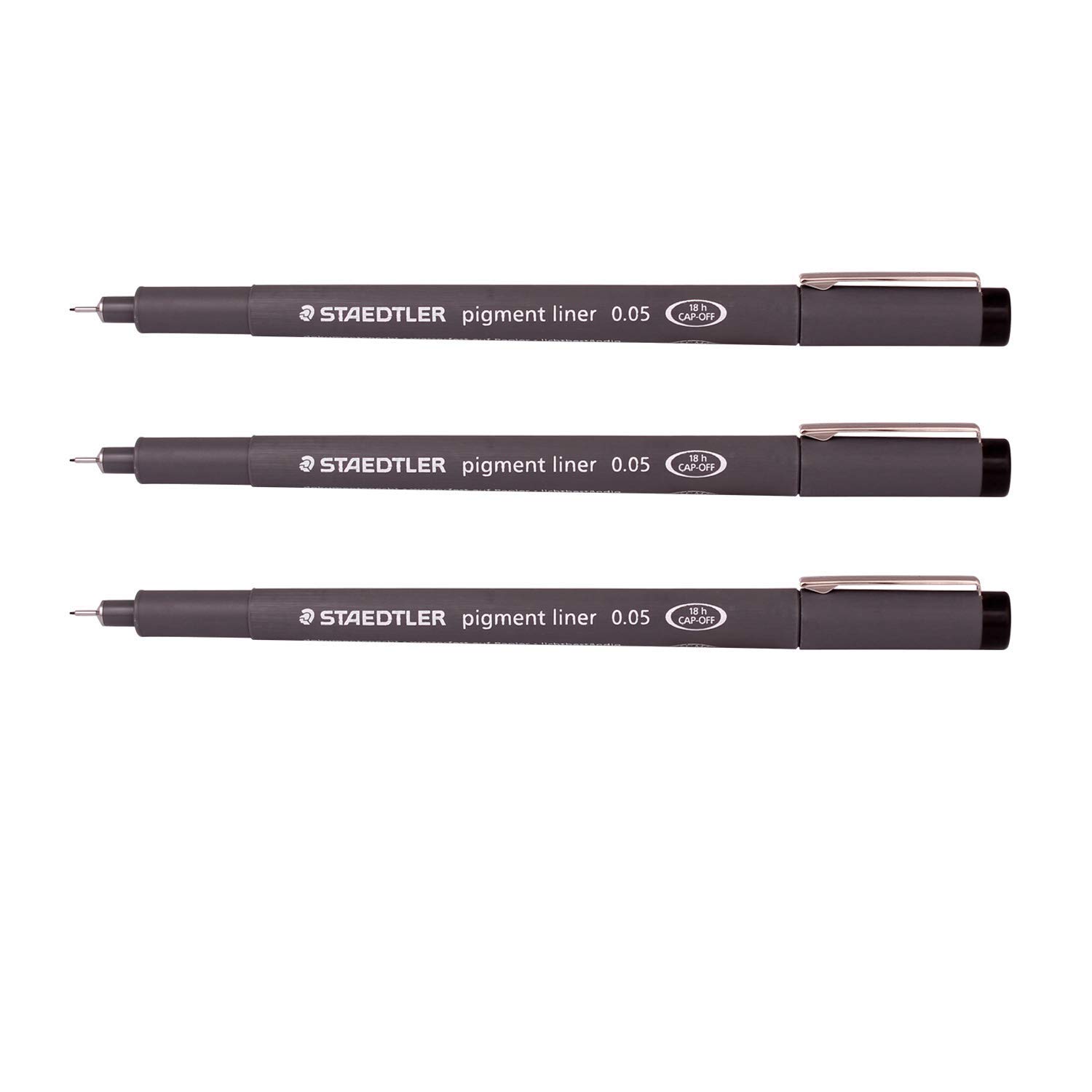 Staedtler 0.05mm Pigment Liner Fineliner Pen Set - 3 Pack for Sketching, Drawing, Drafting & Technical Illustration | Perfect for Artists, Architects & Designers