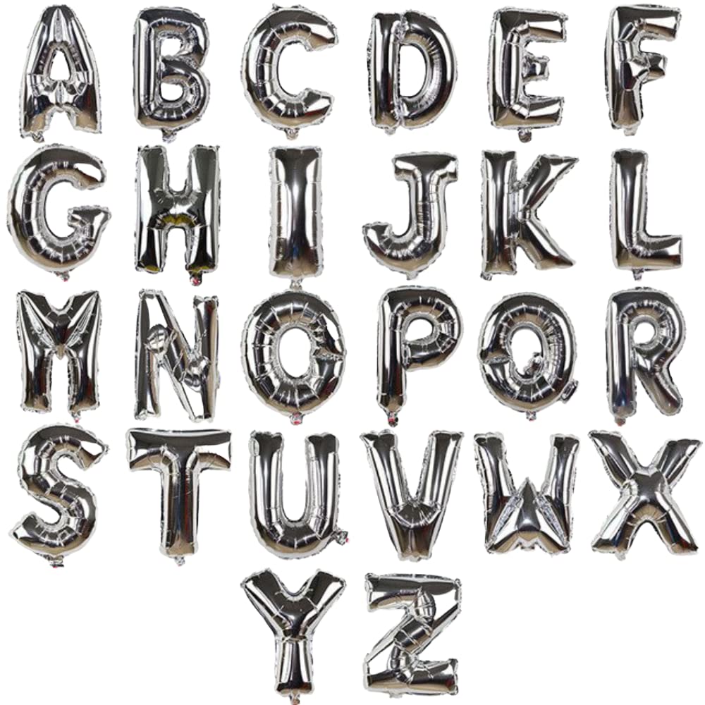 16 Inch Rose Gold Alphabet Letter Foil Balloons - Happy Birthday Party Wedding Decorations (A-Z, Numbers) - Silver Blue Pink Balloons for Baby Shower, Graduation, Anniversary & Special Events