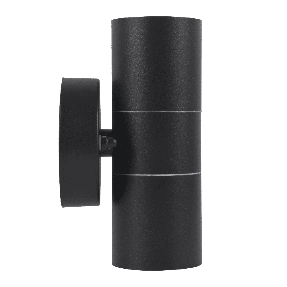 SCS06 LED Stainless Steel Cylinder Up Down Wall Sconce - 2 Directional Modern Lighting Fixture for Bedroom, Living Room & Hallway