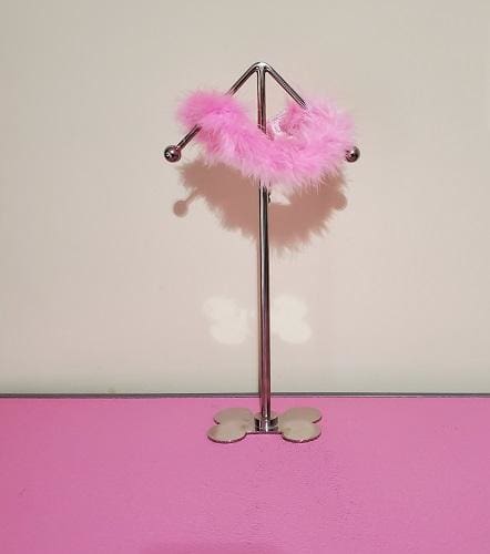 Pink Marabou Boa Dog Collar - Soft & Stylish Pet Accessory for Small & Medium Dogs - Perfect for Parties, Photo Shoots & Special Occasions