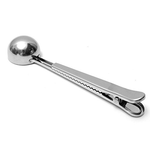 Pianpianzi Stainless Steel Coffee Scoop - Precision Measuring Spoon for Ground Coffee, Kitchen, Dining & Bar - Formal Tableware Set (Silver, One Size) - Perfect for Coffee Brewing, Baking, and Cocktail Mixing