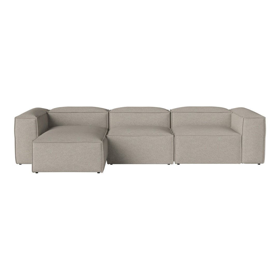 Cosima 3-Seater Sofa with Chaise Lounge - Modern L-Shaped Sectional Couch for Living Room, Apartment & Small Spaces - Soft Fabric Upholstery & Sturdy Frame - Perfect for Relaxing, Entertaining & Family Movie Nights