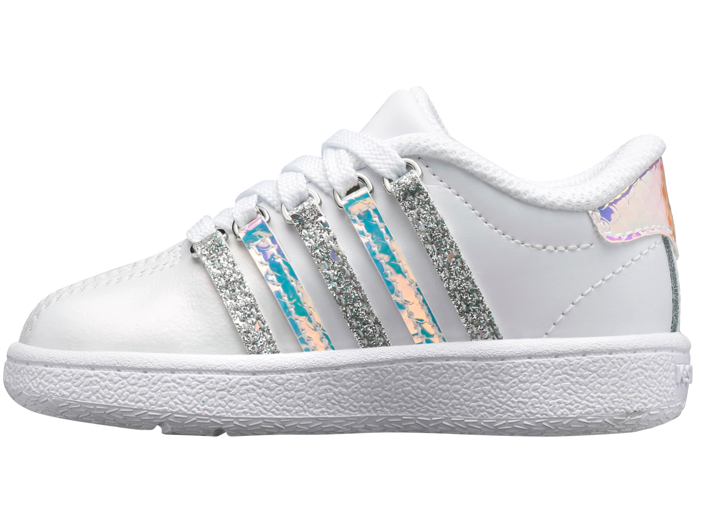 Classic VN Sneakers in White/Sparkling Mermaid - Comfortable & Stylish Women's Shoes for Casual Wear, Running, and Gym Workouts