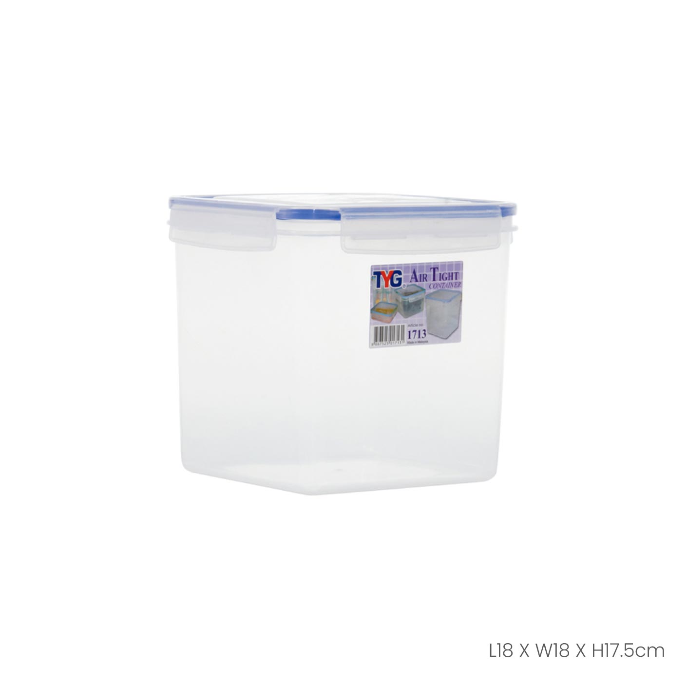 Fresh & Airtight Food Storage Container SQ3 (1713) - Perfect for Kitchen Pantry Organization, Meal Prep, and Leftovers