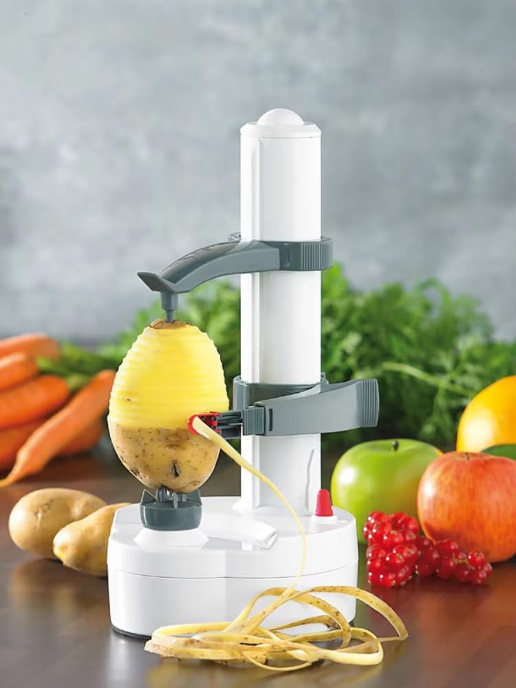 Premium Spiral Apple Peeler & Cutter - Multi-Functional Fruit & Potato Slicer for Kitchen - Easy Peel, Core & Slice - Perfect for Apple Pie, Salads & Meal Prep (Black)