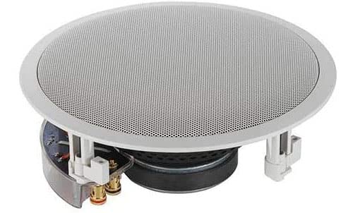 YAMAHA NS-IW560C 8 Inch 2-Way In-Ceiling Speaker System - White | High Performance Custom Home Audio Installation | Perfect for Home Theater, Background Music & Multi-Room Sound Systems