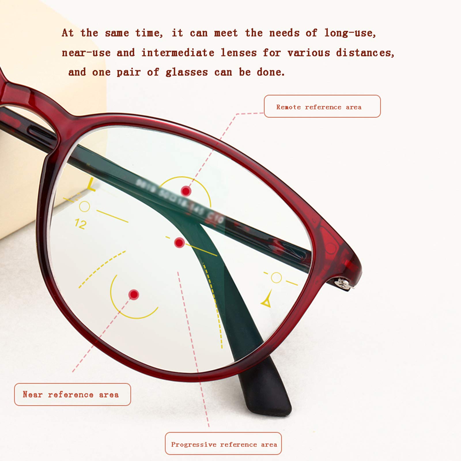 Blue Light Blocking Reading Glasses for Women & Gamers - Anti-Fatigue HD Smart Zoom +1.5 to +3.5 - Color Changing Dual Use Computer Glasses for Office, Gaming & Night Reading